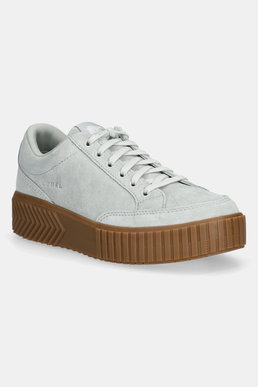 Sorel sneakers din piele intoarsă ONA AVE LOW SNEAKER culoarea turcoaz, 2150951335