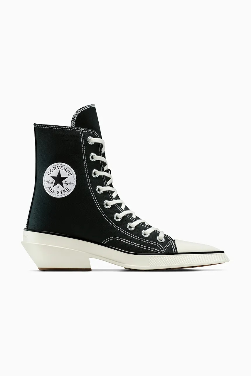 Converse teniși Chuck 70 De Luxe Pointed culoarea negru, A13016C