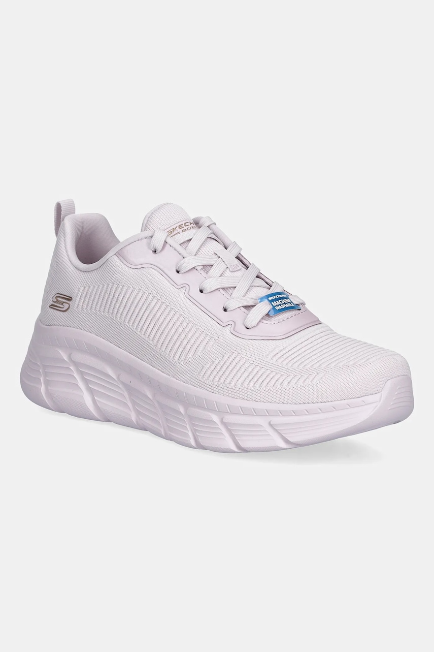 Skechers sneakers BOBS B FLEX HI culoarea violet, 117385