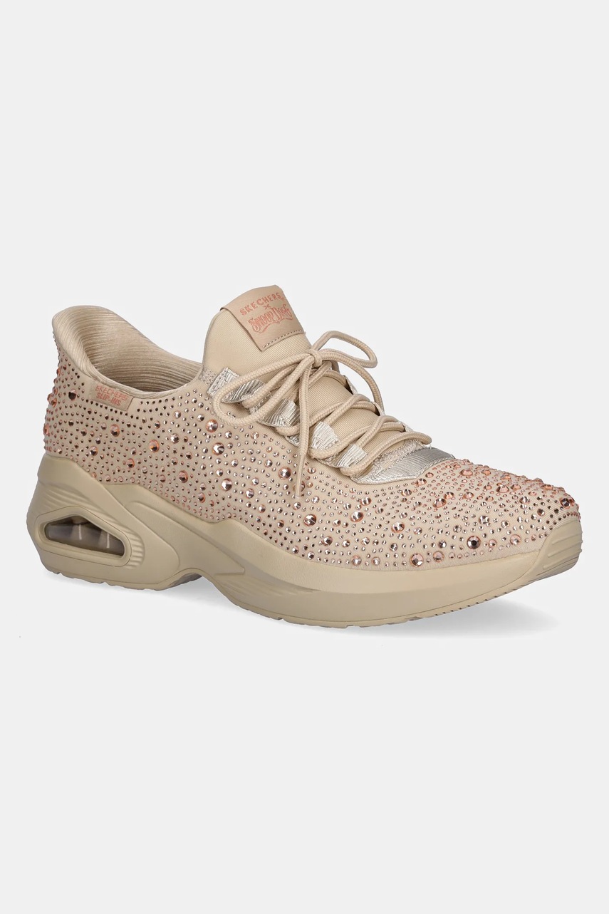 Skechers sneakers M-UNO - RHINESTONED AIR culoarea bej, 186070