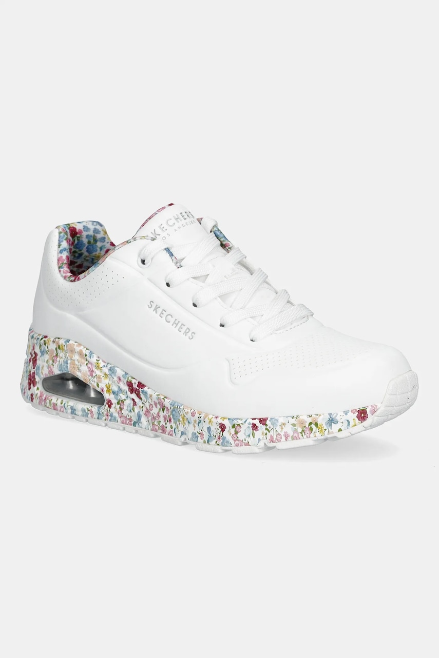 Skechers sneakers UNO - MAJESTIC GARDEN culoarea alb, 155583