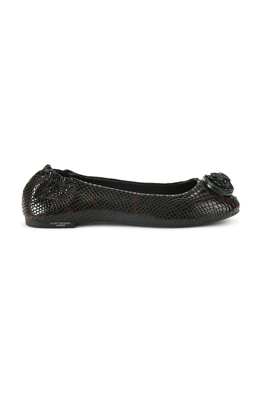 Kurt Geiger London balerini de piele Chelsea Ballerina culoarea negru, 5000603719