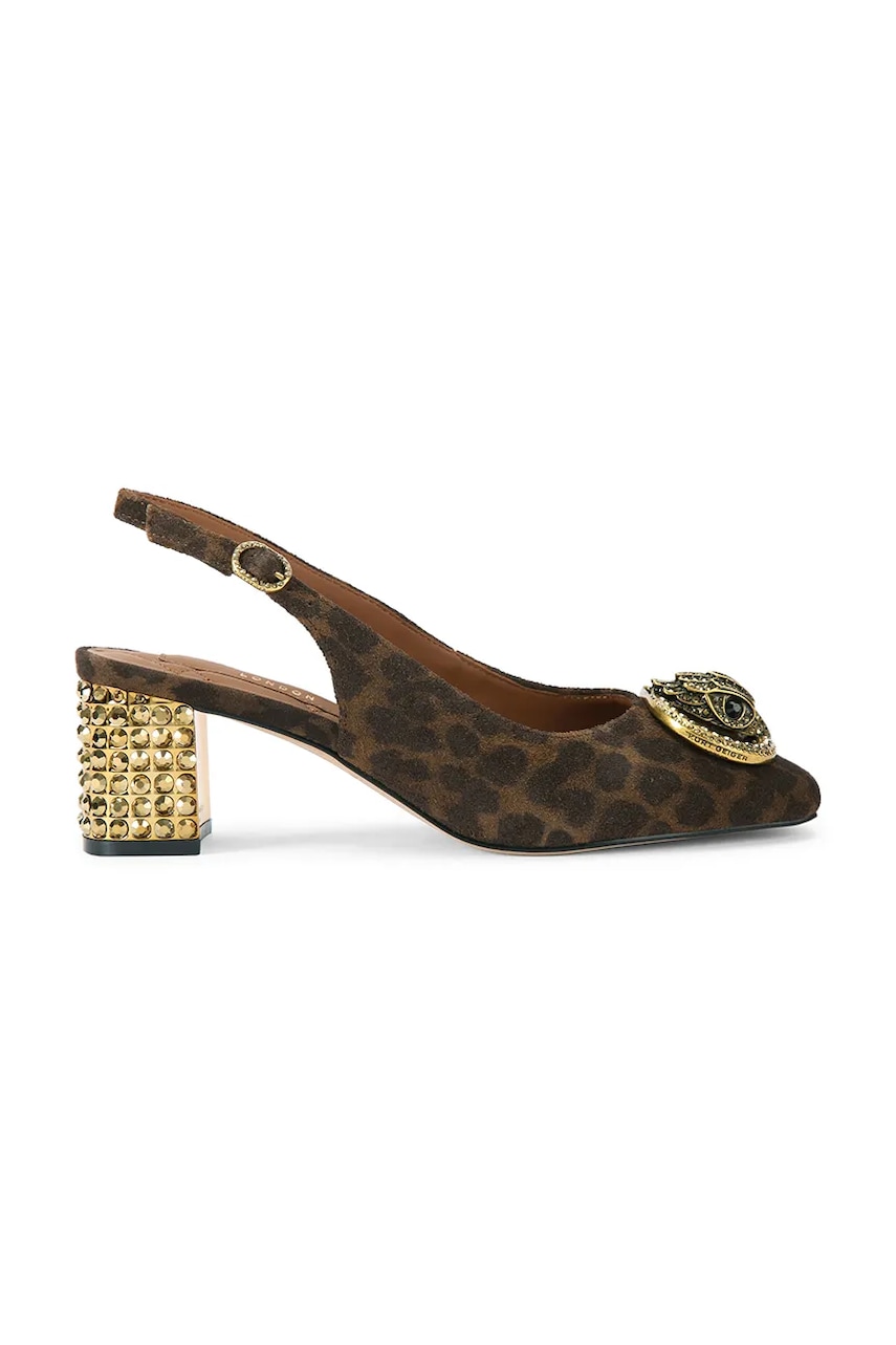 Kurt Geiger London tocuri din piele intoarsa Chelsea Block Slingback