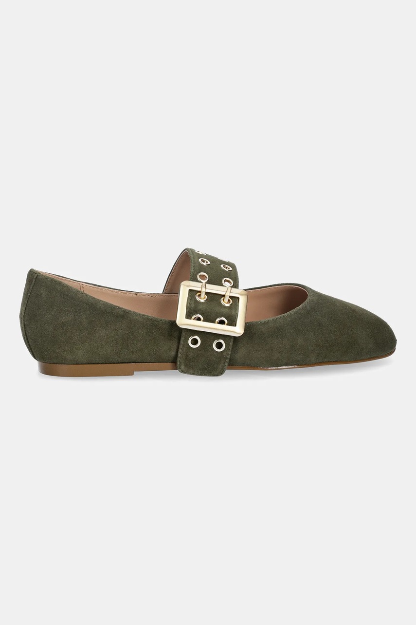 Замшевые балетки Steve Madden Atlantica цвет зелёный 11004770 Замшевые балетки Steve Madden Atlantica цвет зелёный 11004770
