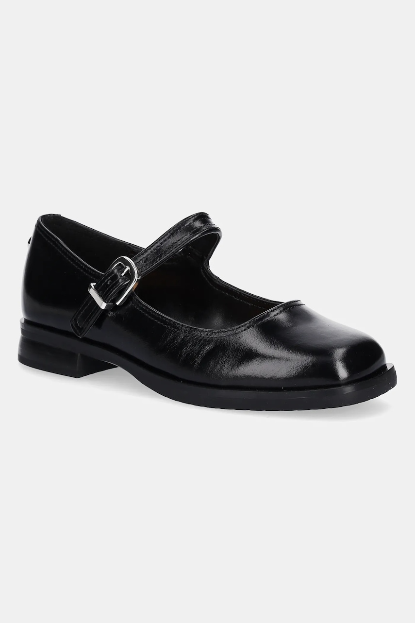 Steve Madden pantofi de piele Delancy culoarea negru, cu toc plat, 11003873