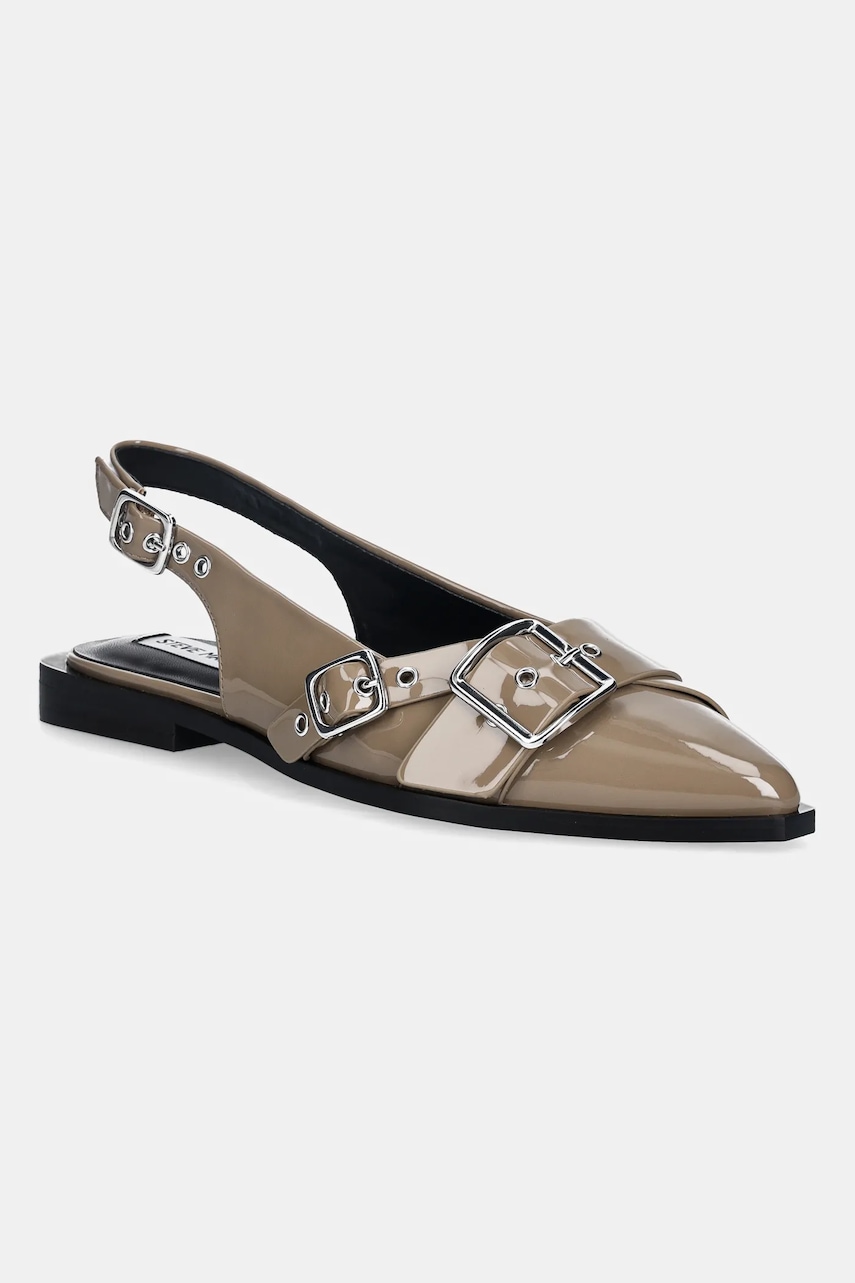 Steve Madden balerini Grezly culoarea maro, cu toc deschis, 11003901