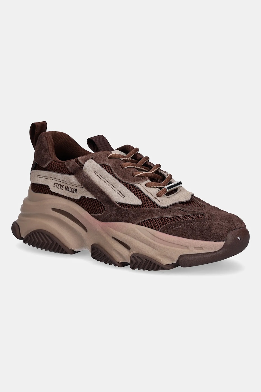 Steve Madden sneakers Possession-E culoarea maro, 11004652