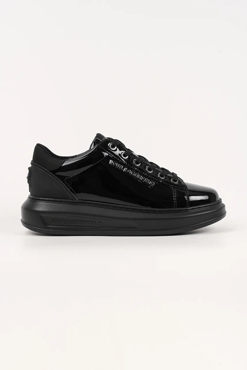 Karl Lagerfeld sneakers din piele KAPRI culoarea negru, KL62525S