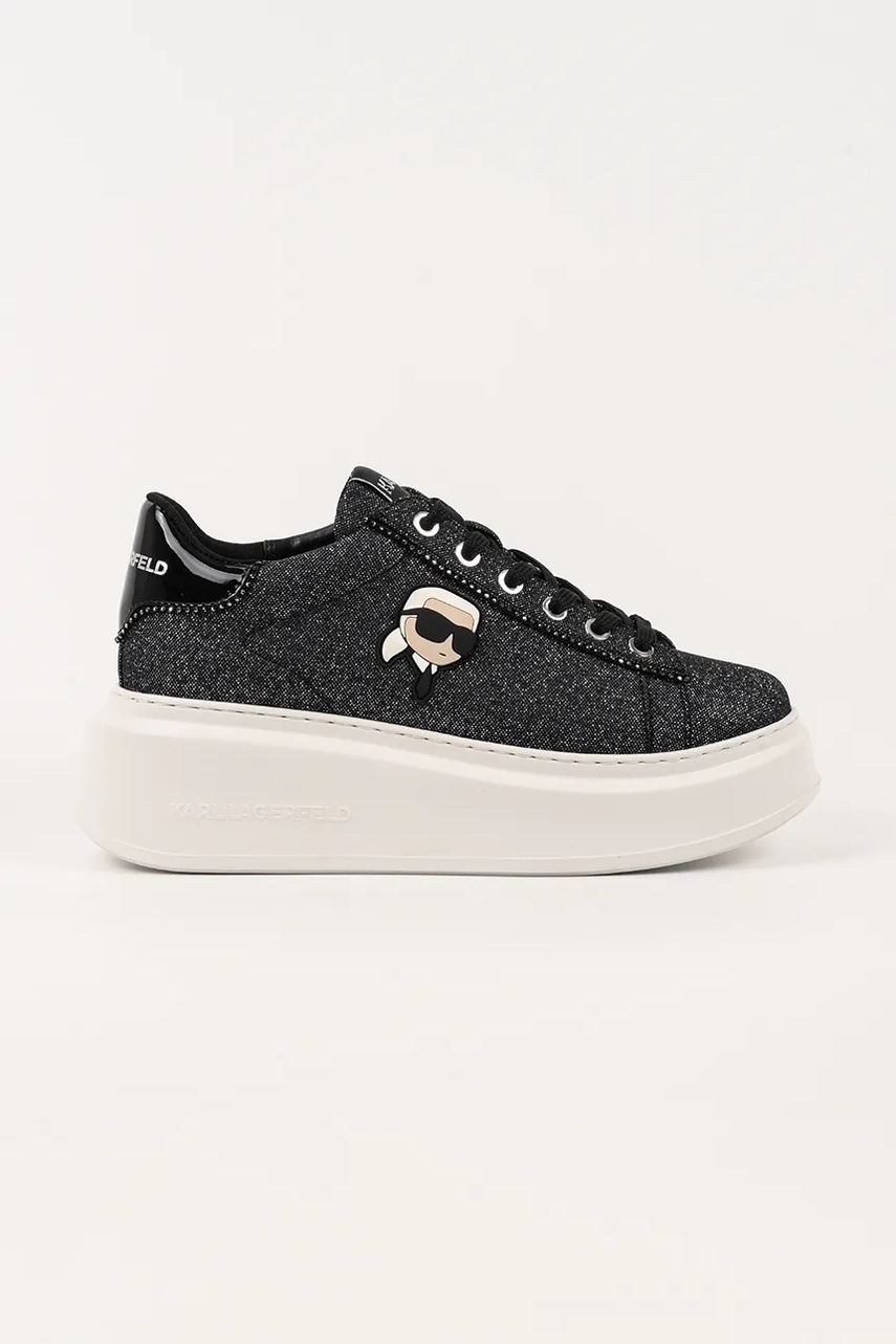 Karl Lagerfeld sneakers din piele ANAKAPRI culoarea negru, KL63531N