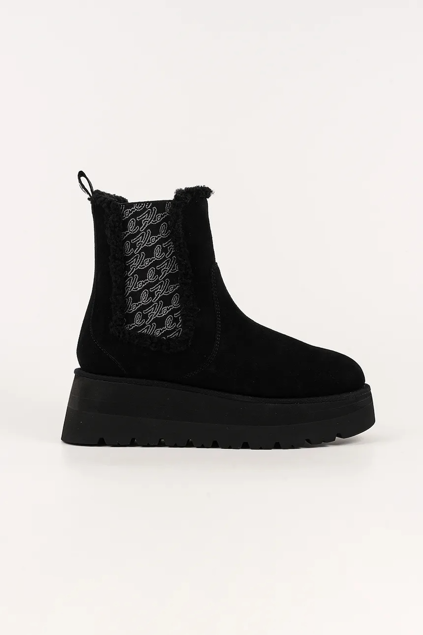 Levně Sněhule Karl Lagerfeld SKYLAR černá barva, KL48662