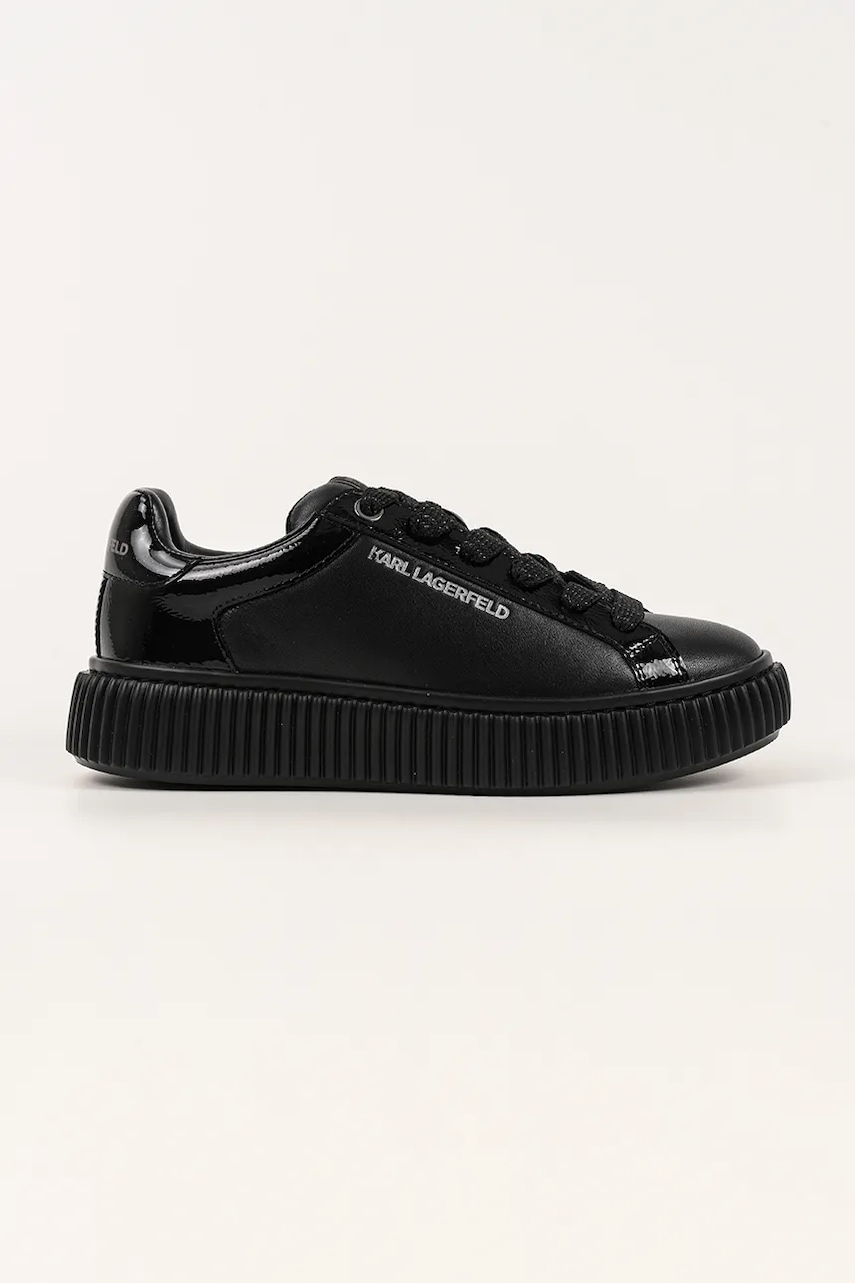Karl Lagerfeld sneakers din piele KAPRIKA culoarea negru, KL66220