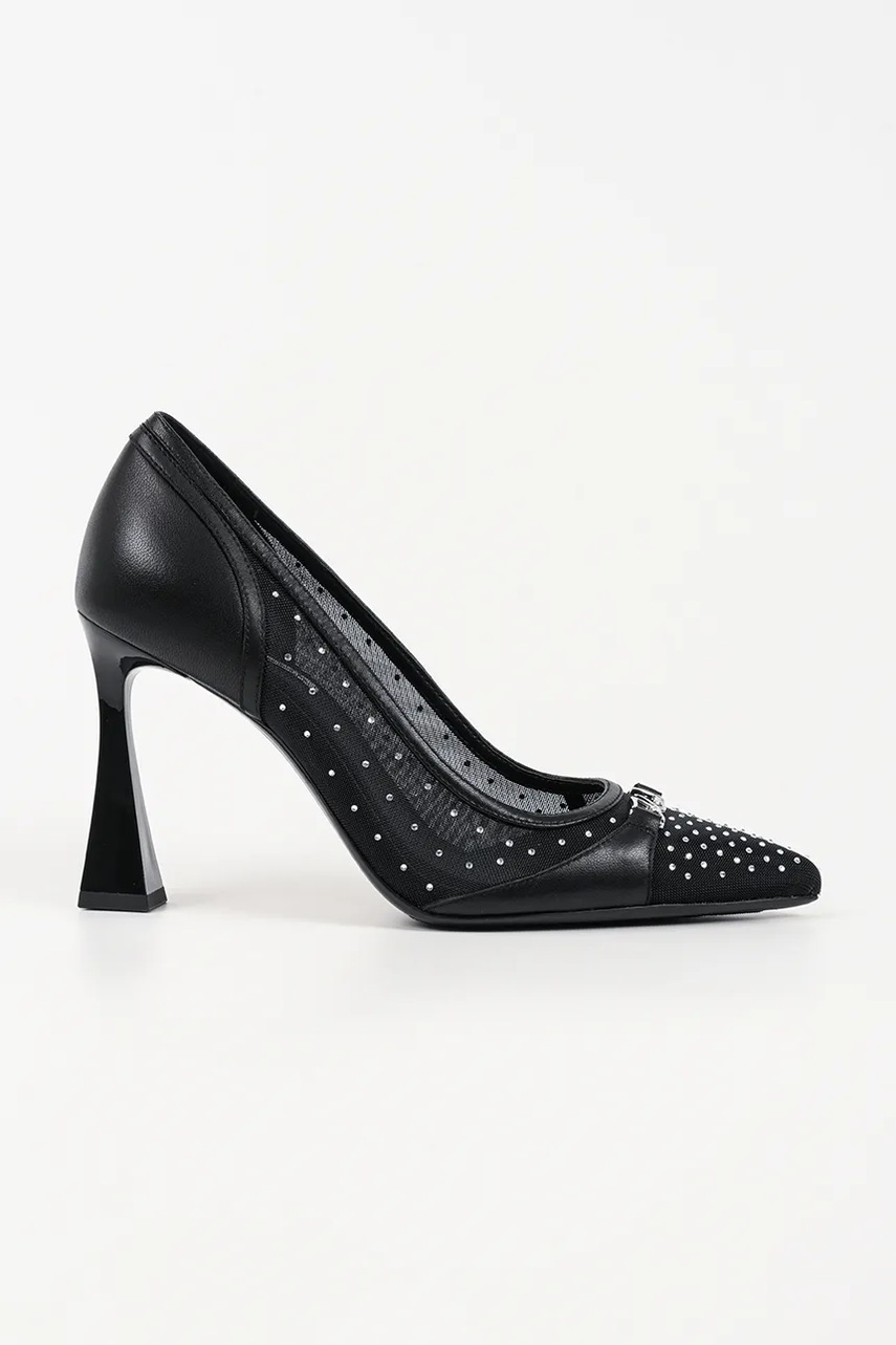 Karl Lagerfeld pantofi cu toc DEBUTANTE culoarea negru, KL32011S