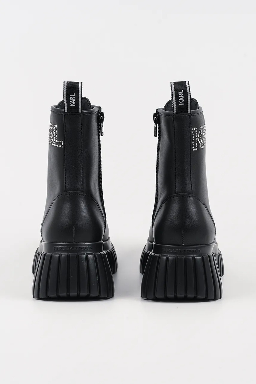 Kožené kotníkové boty Karl Lagerfeld KREEPER WEDGE (obrázek 3)