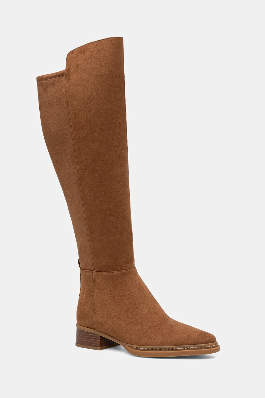 MICHAEL Michael Kors cizme Lex culoarea maro, cu toc drept, 40F5LXMB5S.230