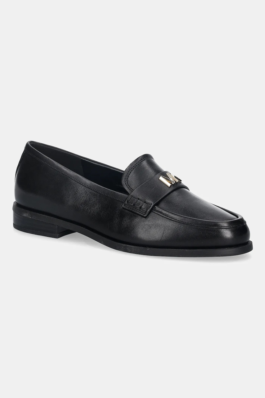 MICHAEL Michael Kors mocasini de piele Lex culoarea negru, cu toc plat, 40F5LXFP1L.001