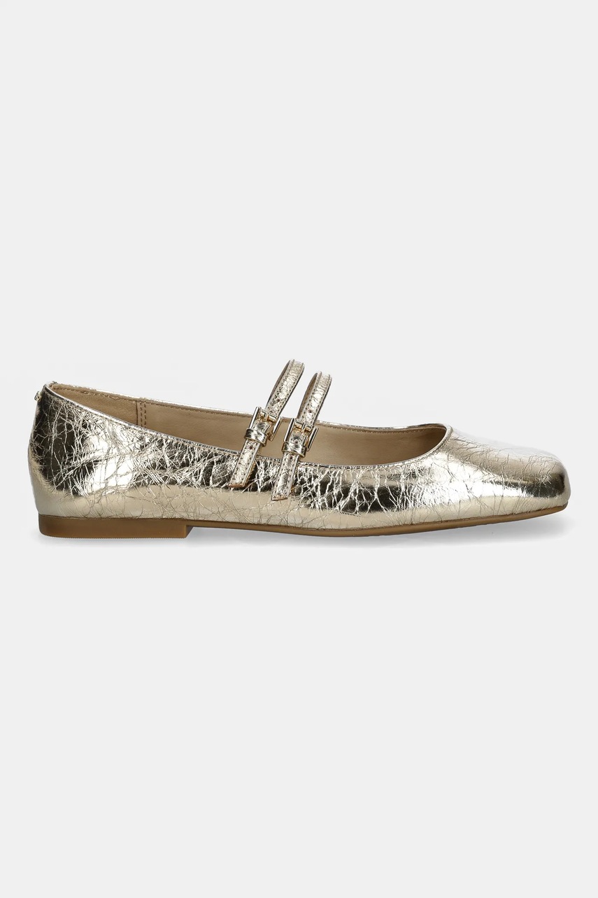 Кожаные балетки MICHAEL Michael Kors Matilda цвет золотой 40F5MTFP1M.740 Кожаные балетки MICHAEL Michael Kors Matilda цвет золотой 40F5MTFP1M.740