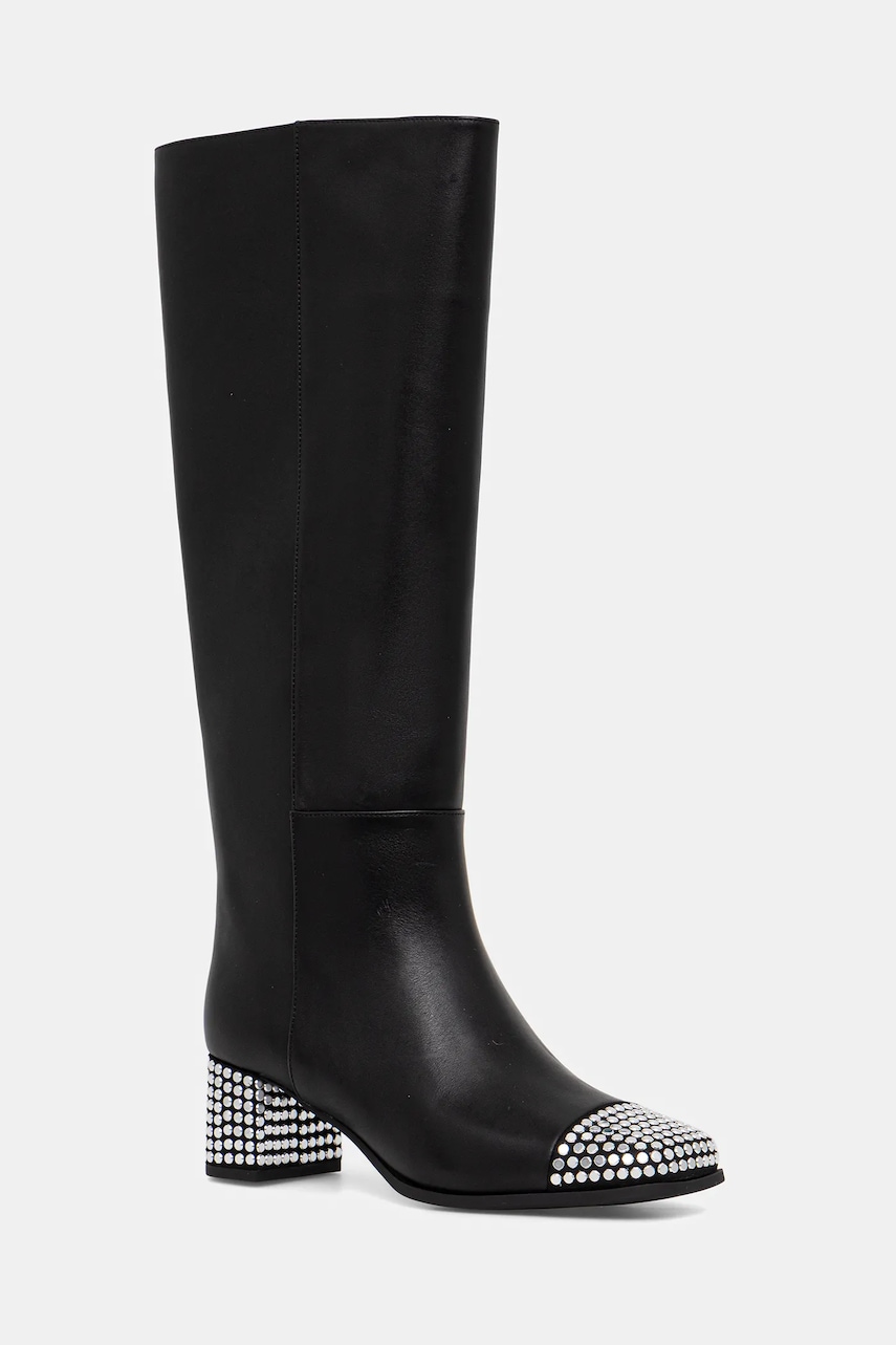 MICHAEL Michael Kors ghete de piele Matilda culoarea negru, cu toc drept, 40F5MTMB7L.001