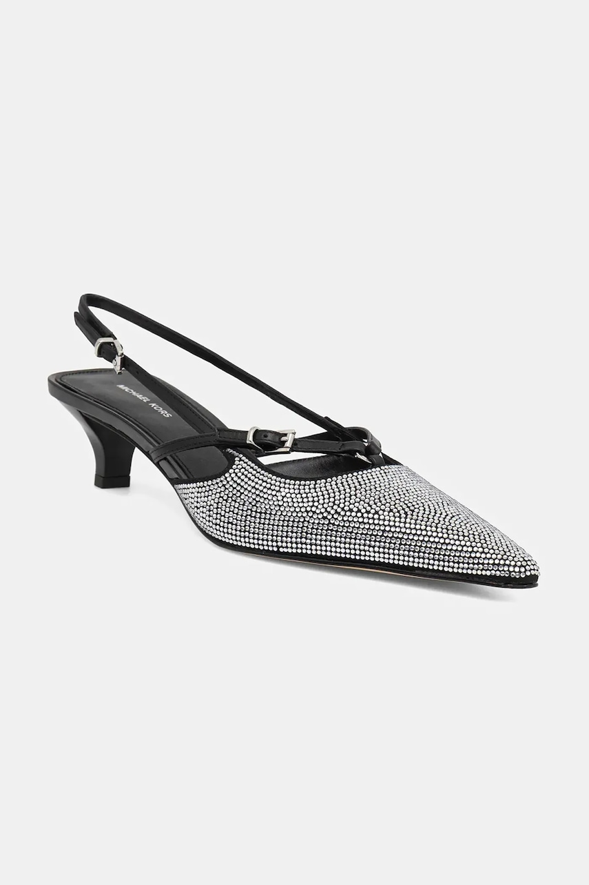 MICHAEL Michael Kors pantofi cu toc Selina culoarea argintiu, 40F5SLMP1S.001