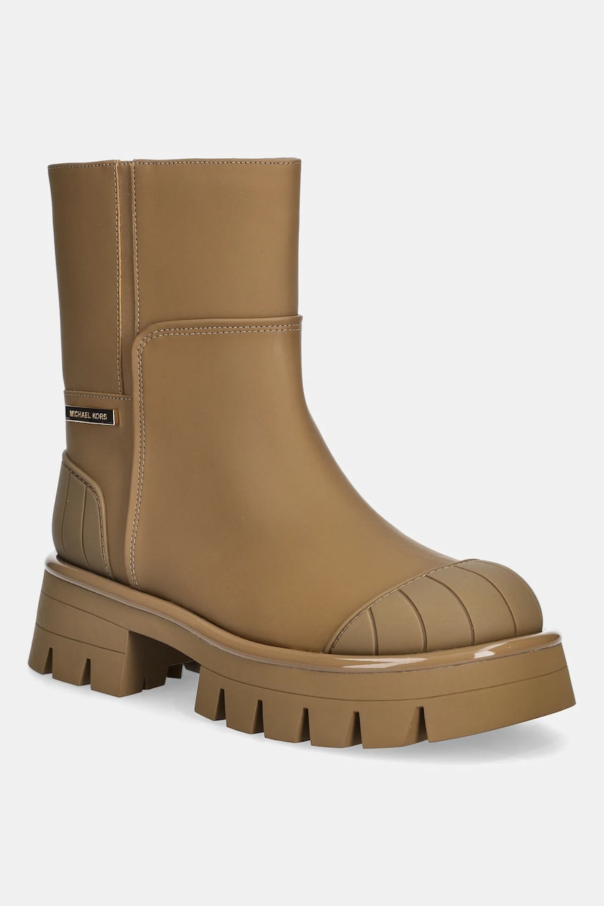 MICHAEL Michael Kors botine Sydra culoarea bej, cu platforma, 40F5SYFE5L.297