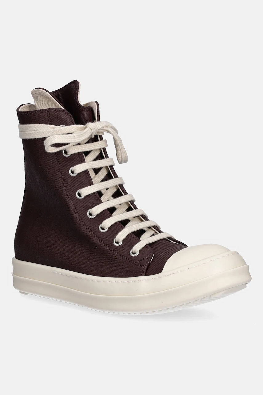 Rick Owens DRKSHDW teniși Sneaks culoarea bordo, DS02E7800.DSW