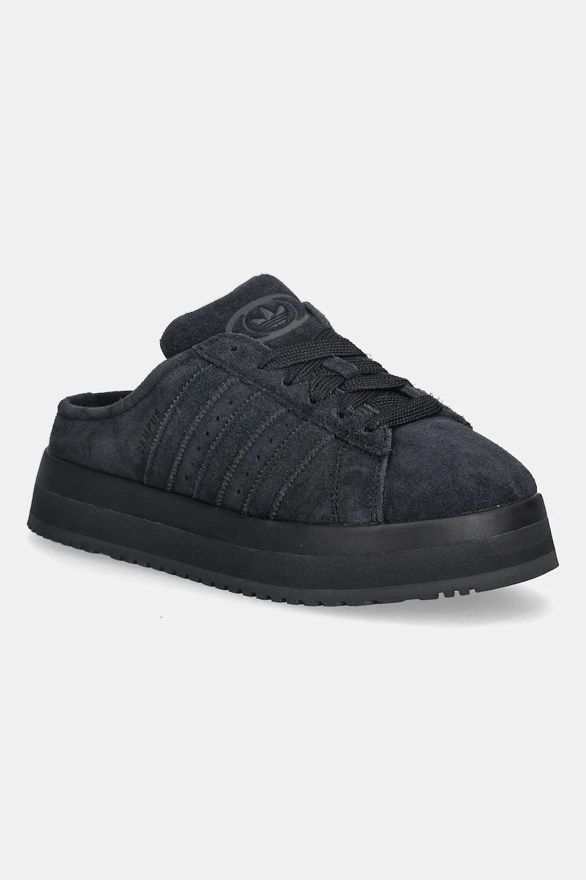 adidas Originals sneakers din piele întoarsă Campus0s culoarea negru, JR3733