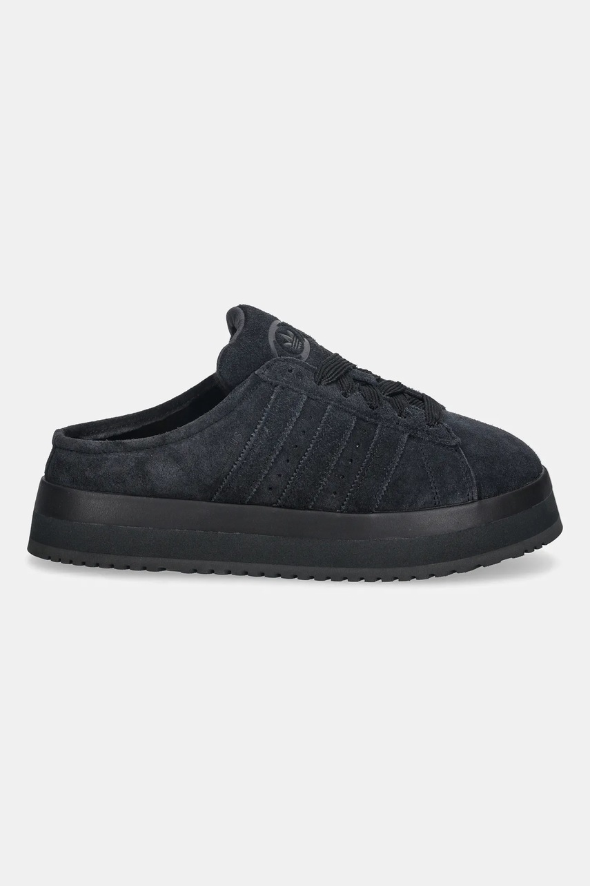 Замшевые кроссовки adidas Originals Campus 00s цвет чёрный JR3733