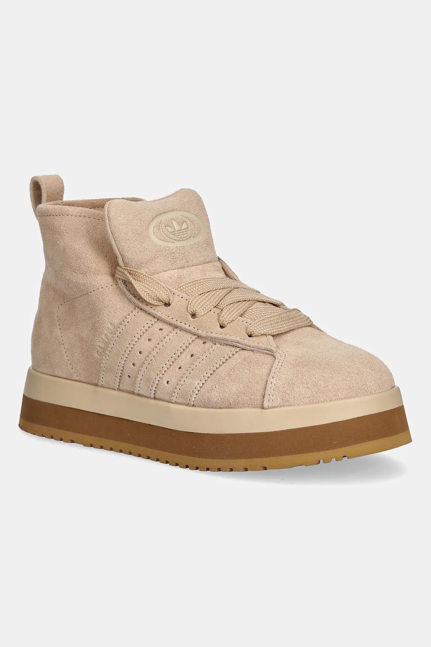 adidas Originals sneakers din piele întoarsă Campus0s WTR MD culoarea bej, JR3735