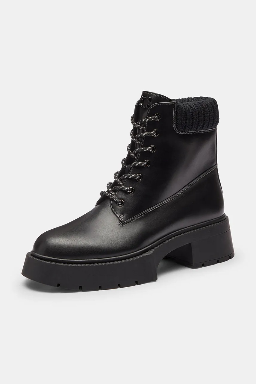 Kožené kotníkové boty Coach Leah Platform (obrázek 3)