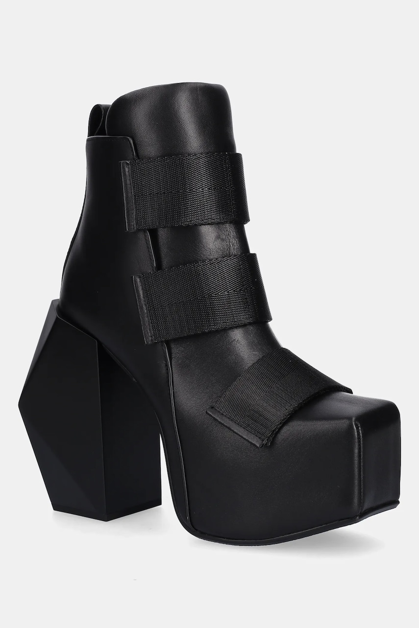 United Nude cizme de piele Stage Tron culoarea negru, cu toc drept, 109420116