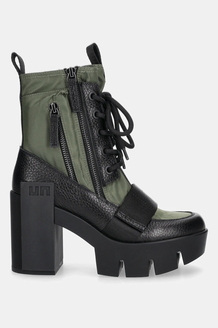 Полусапожки United Nude Grip Combat Mid цвет зелёный каблук кирпичик 10962904165 Полусапожки United Nude Grip Combat Mid цвет зелёный каблук кирпичик 10962904165