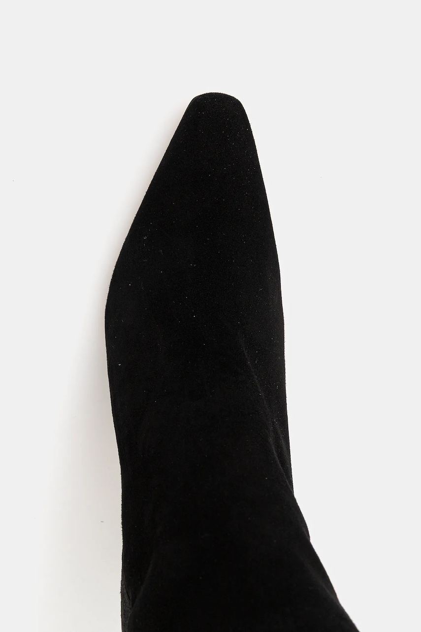 Semišové kozačky BOSS Charlize