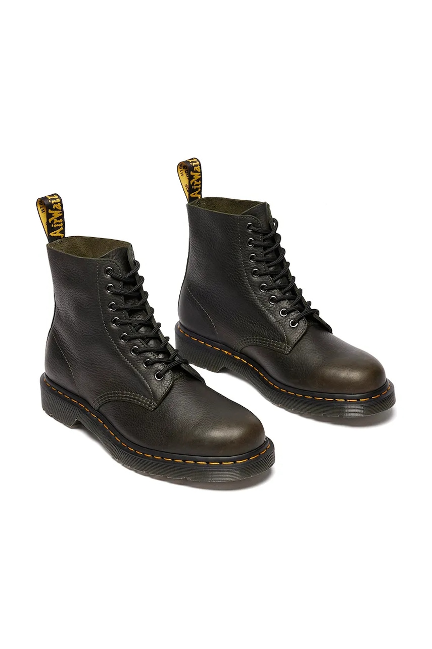 Кожаные полусапожки Dr. Martens 1460 Pascal цвет зелёный на плоском каблуке DM31981300 Кожаные полусапожки Dr. Martens 1460 Pascal цвет зелёный на плоском каблуке DM31981300