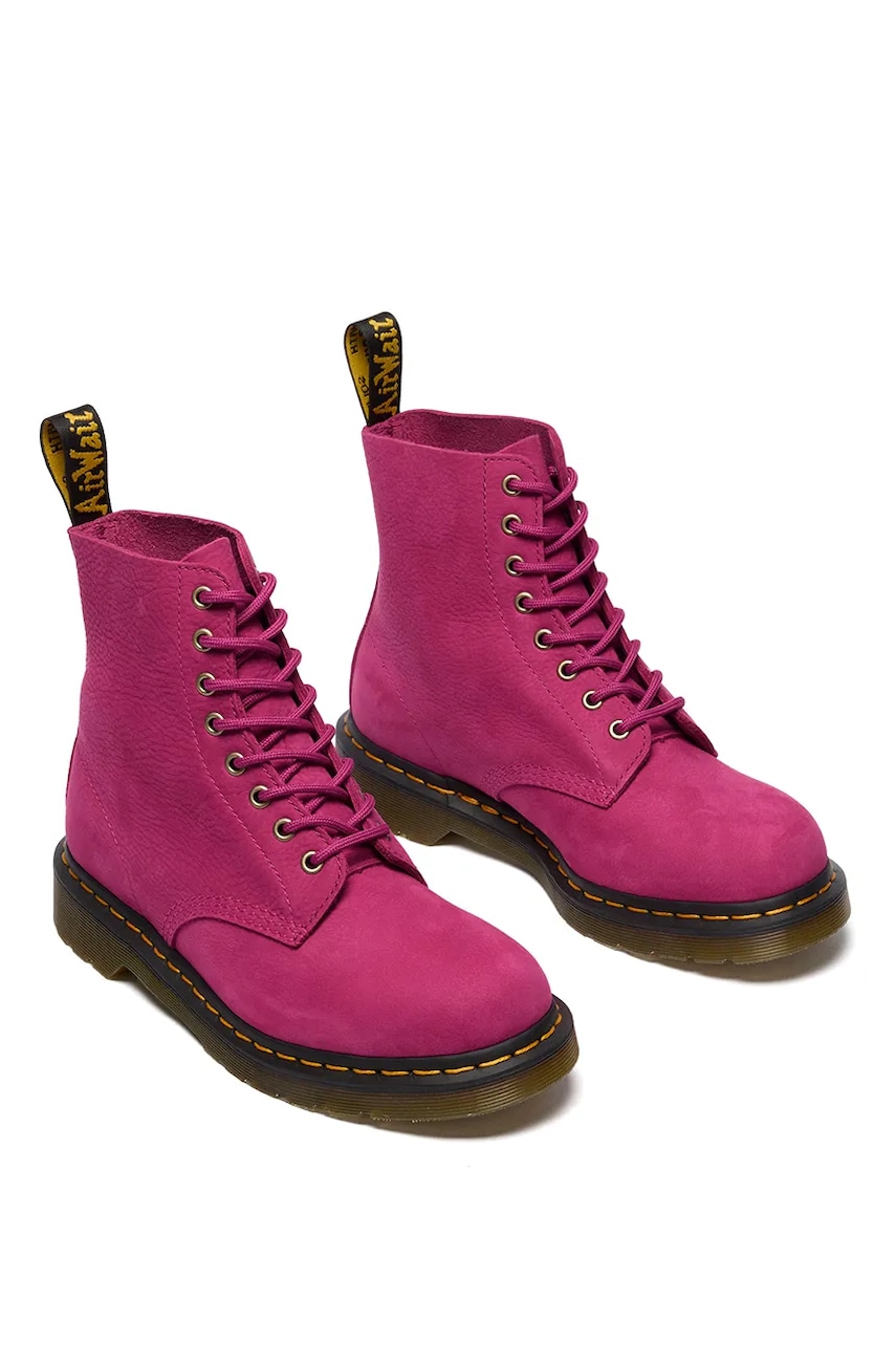 Полусапожки Dr. Martens 1460 Pascal цвет розовый на плоском каблуке DM42596650 Полусапожки Dr. Martens 1460 Pascal цвет розовый на плоском каблуке DM42596650