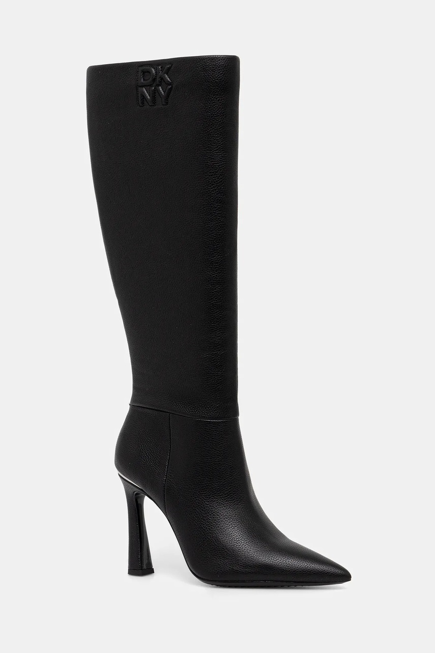 Dkny cizme Carmel culoarea negru, cu toc cui, K3577855
