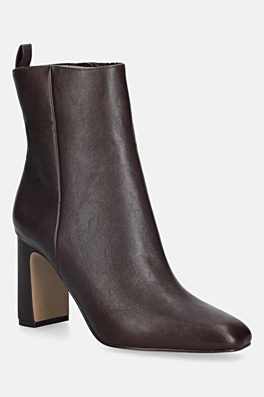 Steve Madden botine Adelisa culoarea maro, cu toc drept, 11002626