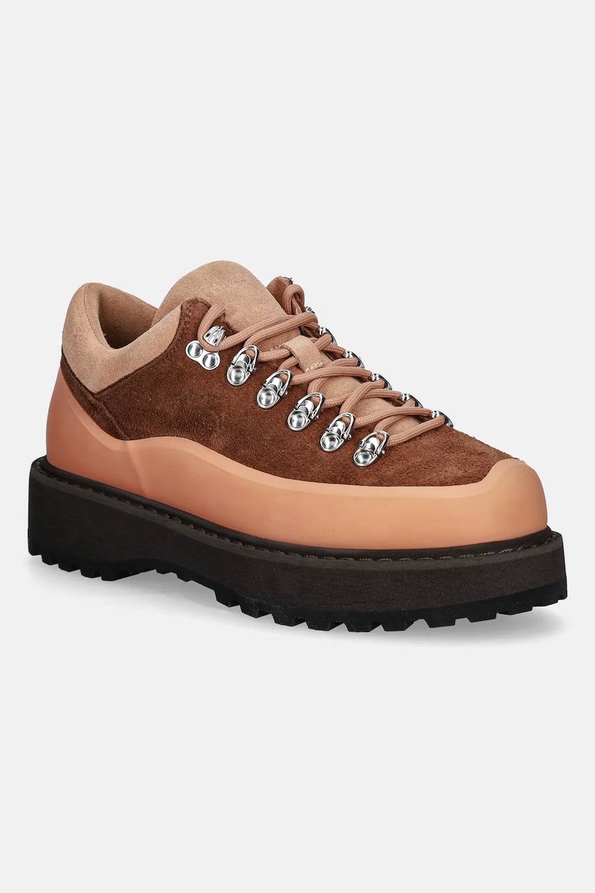 Diemme sneakers din piele intoarsă DI25FWCOW.F04S008RST culoarea portocaliu, cornaro due gomma