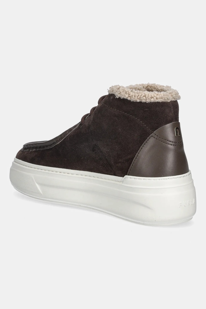 Μπότες χιονιού σουέτ Furla Nuage Paraboot χρώμα: καφέ, YK32NUA BX4212 2566S φωτογραφία