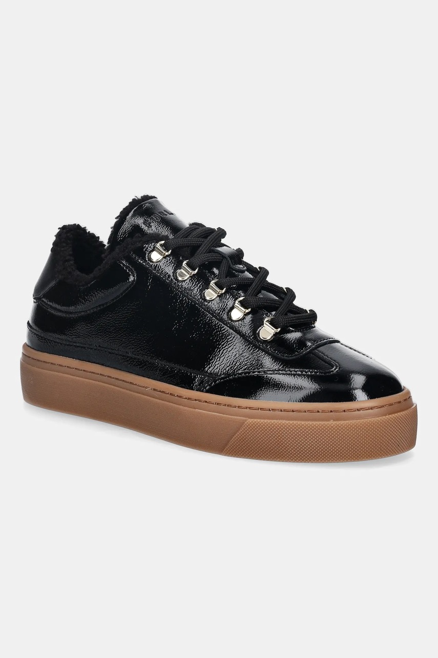 Furla sneakers din piele Enjoy Lace-Up Sneaker culoarea negru, YK31ENJ BX4211 O6000