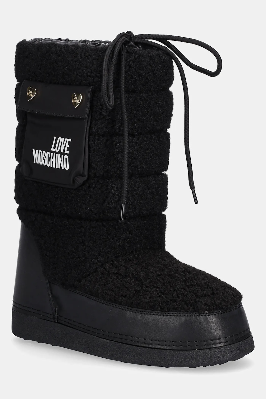Love Moschino cizme de iarnă culoarea negru, JA24452G0NISM00A