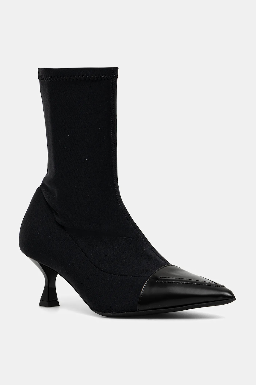 Love Moschino botine culoarea negru, cu toc cui, JA21105G0NIM100A
