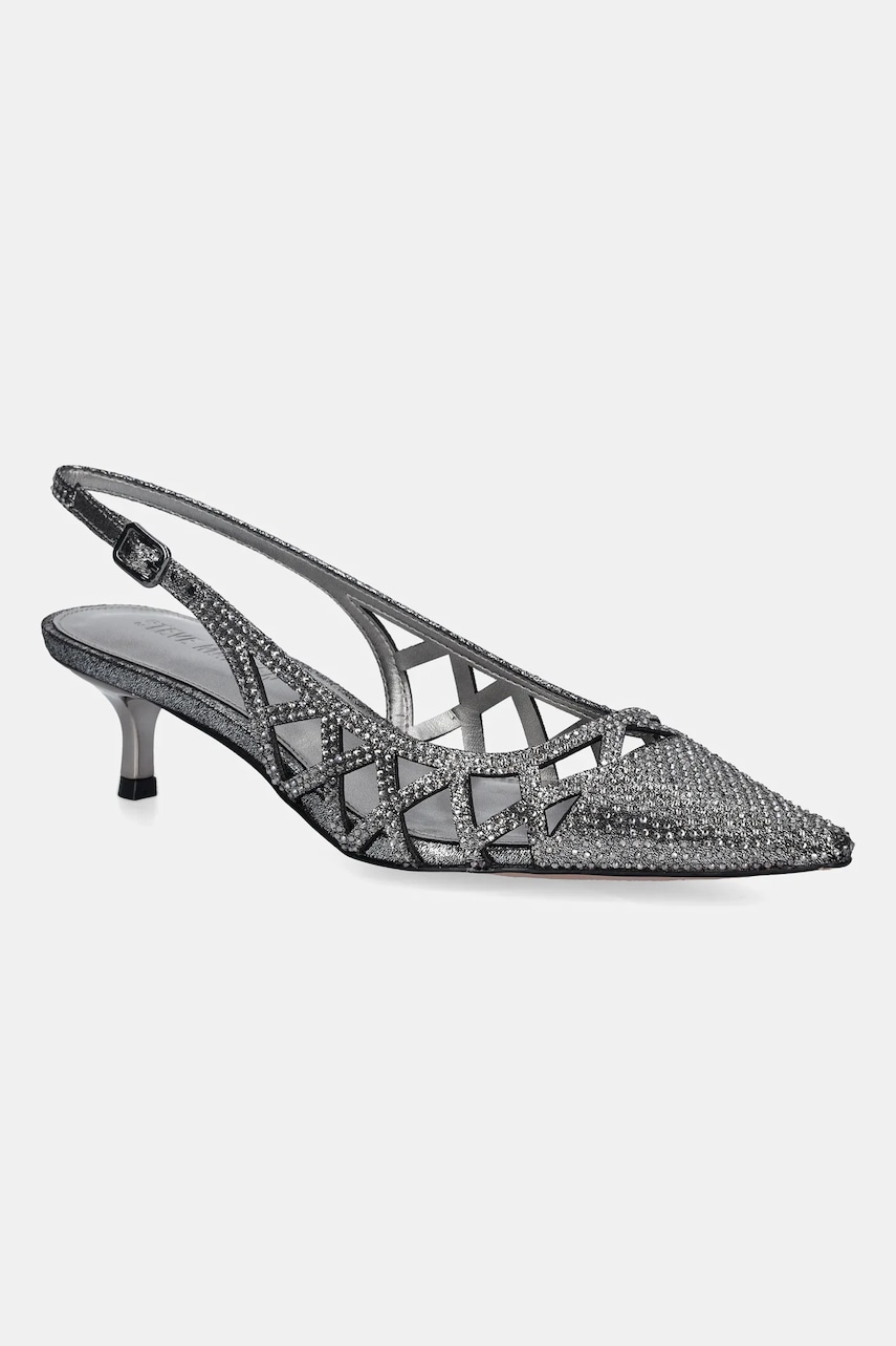 Steve Madden pantofi cu toc Kalico culoarea argintiu, 11004973