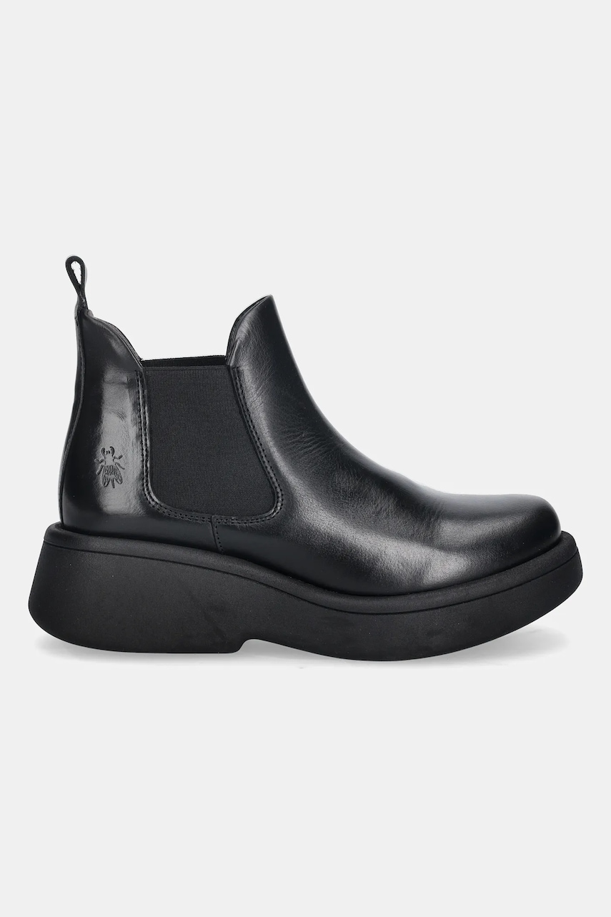 Кожаные полусапоги Fly London MULK159FLY цвет чёрный на платформе P145159010 Кожаные полусапоги Fly London MULK159FLY цвет чёрный на платформе P145159010