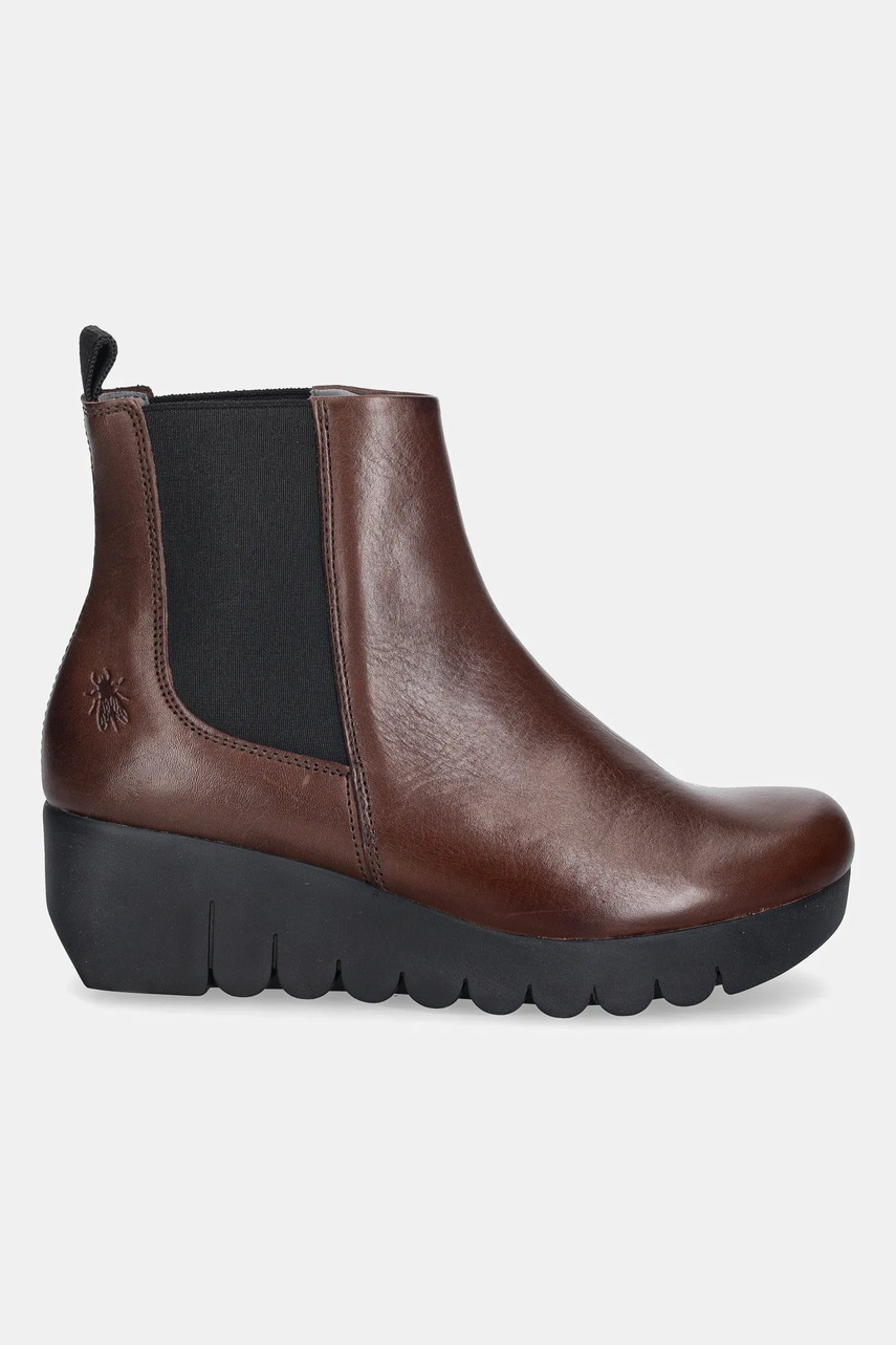 Кожаные полусапоги Fly London VAZE177FLY цвет коричневый на платформе P145177001