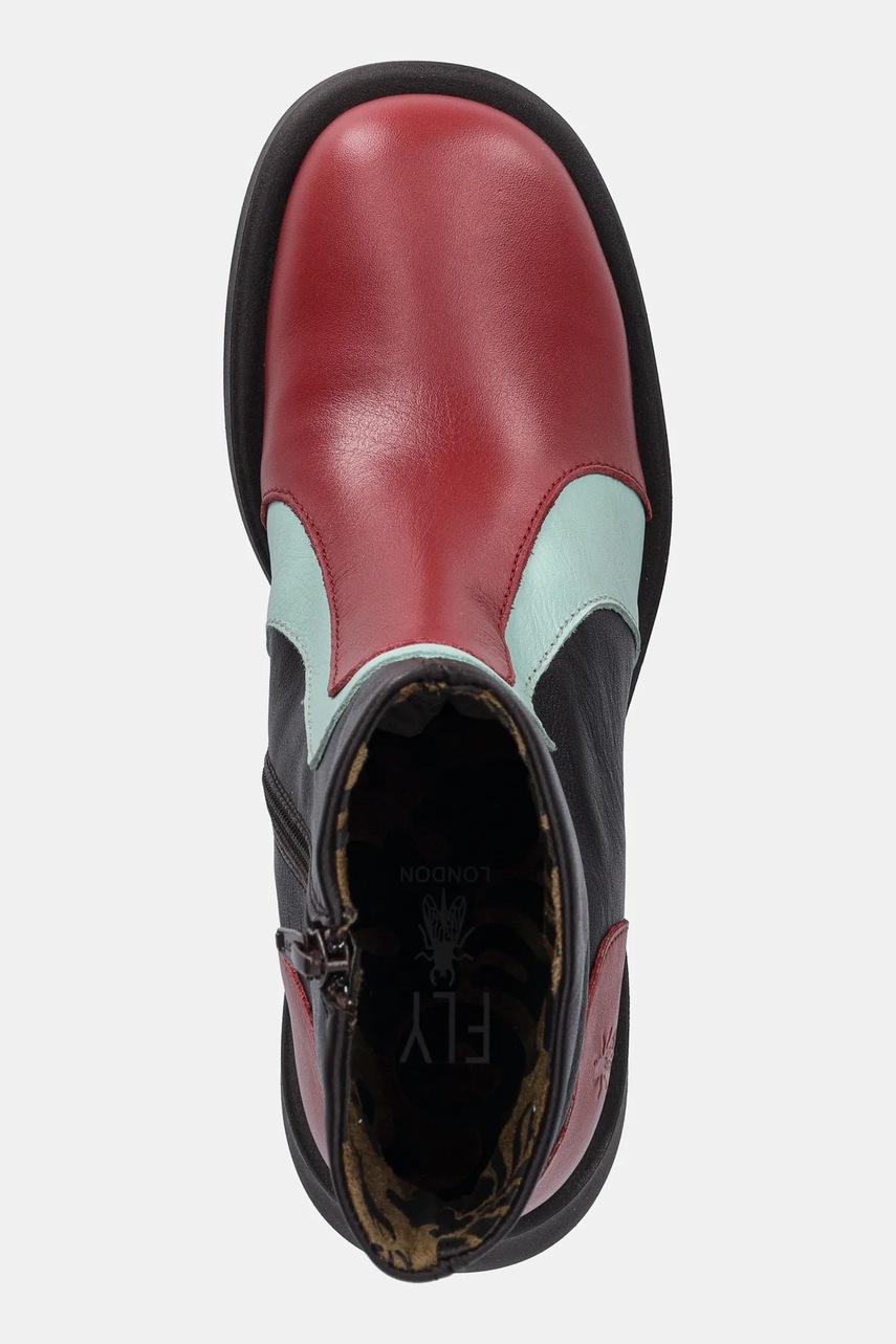 Δερμάτινες μπότες Fly London HEWI304FLY γυναικείες, χρώμα: μαύρο, P145304003 φωτογραφία