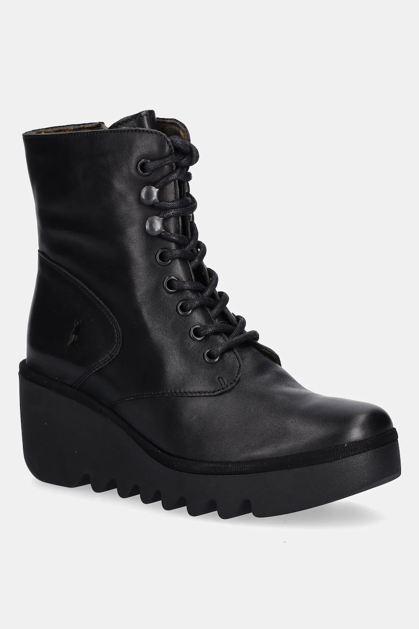 Levně Kožené workery Fly London BIRR534FLY dámské, černá barva, na klínku, P501534000