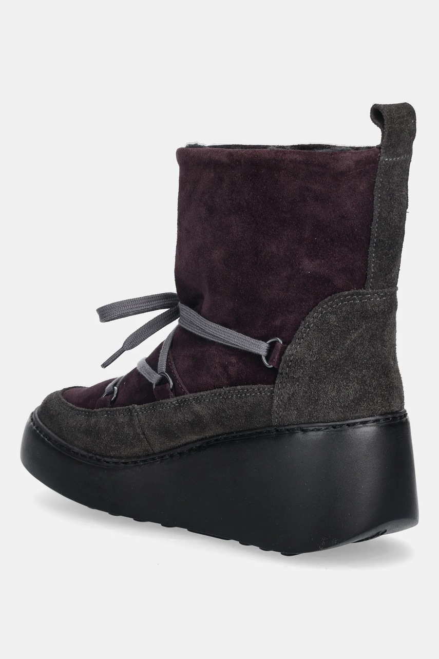 Μπότες χιονιού σουέτ Fly London DERE725FLY γυναικείες, χρώμα: μοβ, P601725002 φωτογραφία