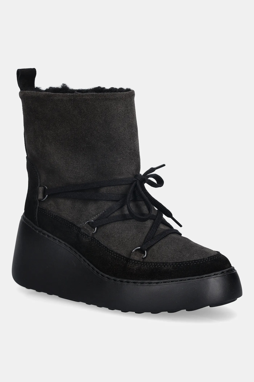 Fly London cizme de zăpadă din piele întoarsă DERE725FLY culoarea verde, P601725003