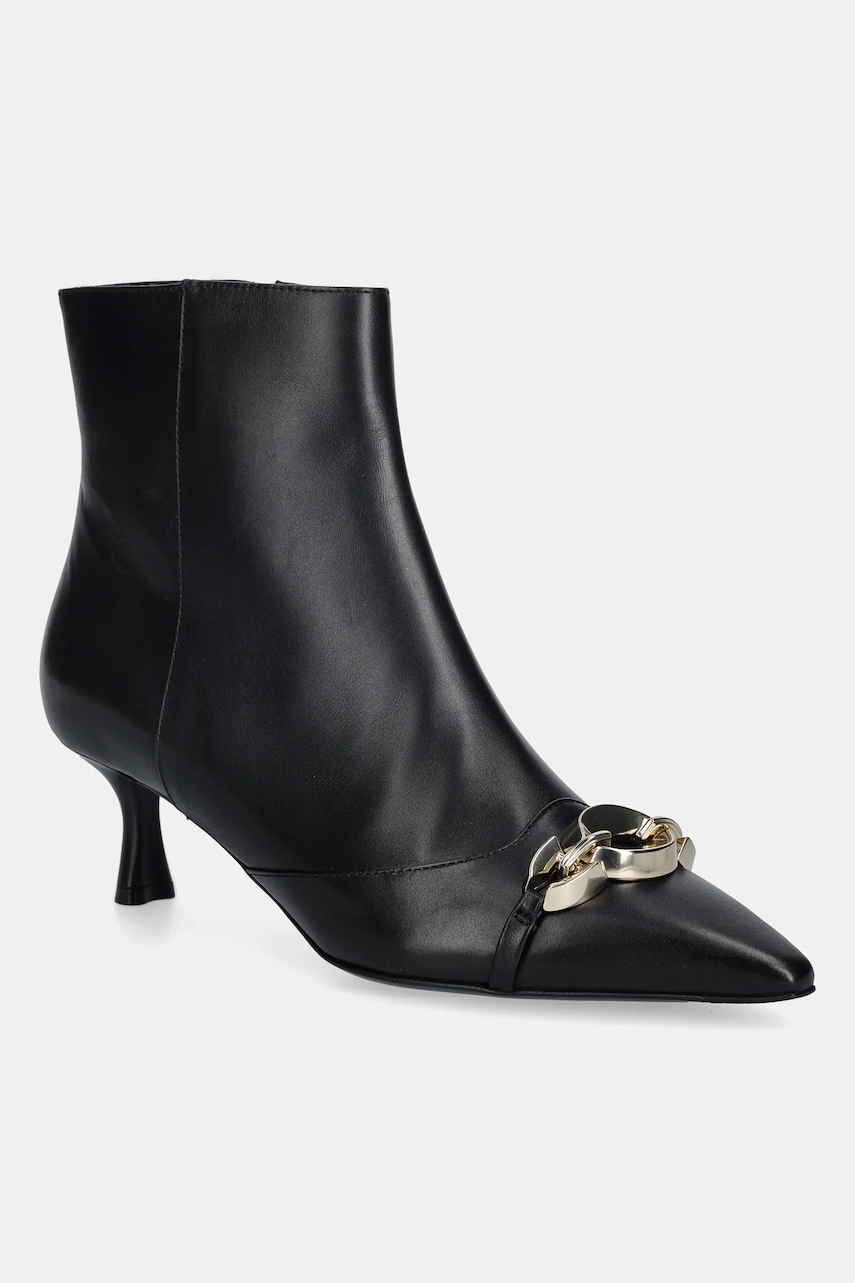 Baldinini cizme de piele culoarea negru, cu toc cui, D6B053P5VITE