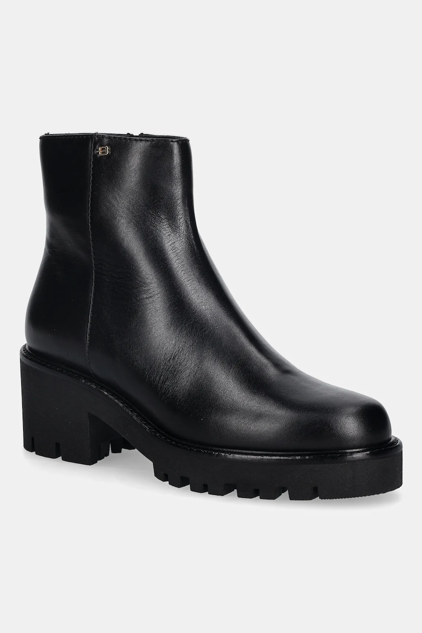 Baldinini cizme de piele culoarea negru, cu toc drept, D6B149P4VITE