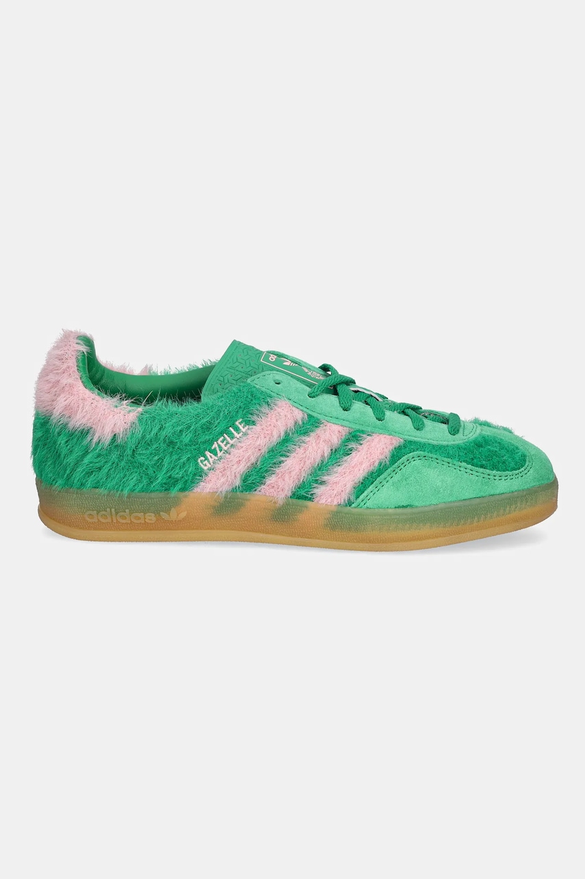 Кроссовки adidas Originals Gazelle Indoor цвет зелёный JP8342 Кроссовки adidas Originals Gazelle Indoor цвет зелёный JP8342